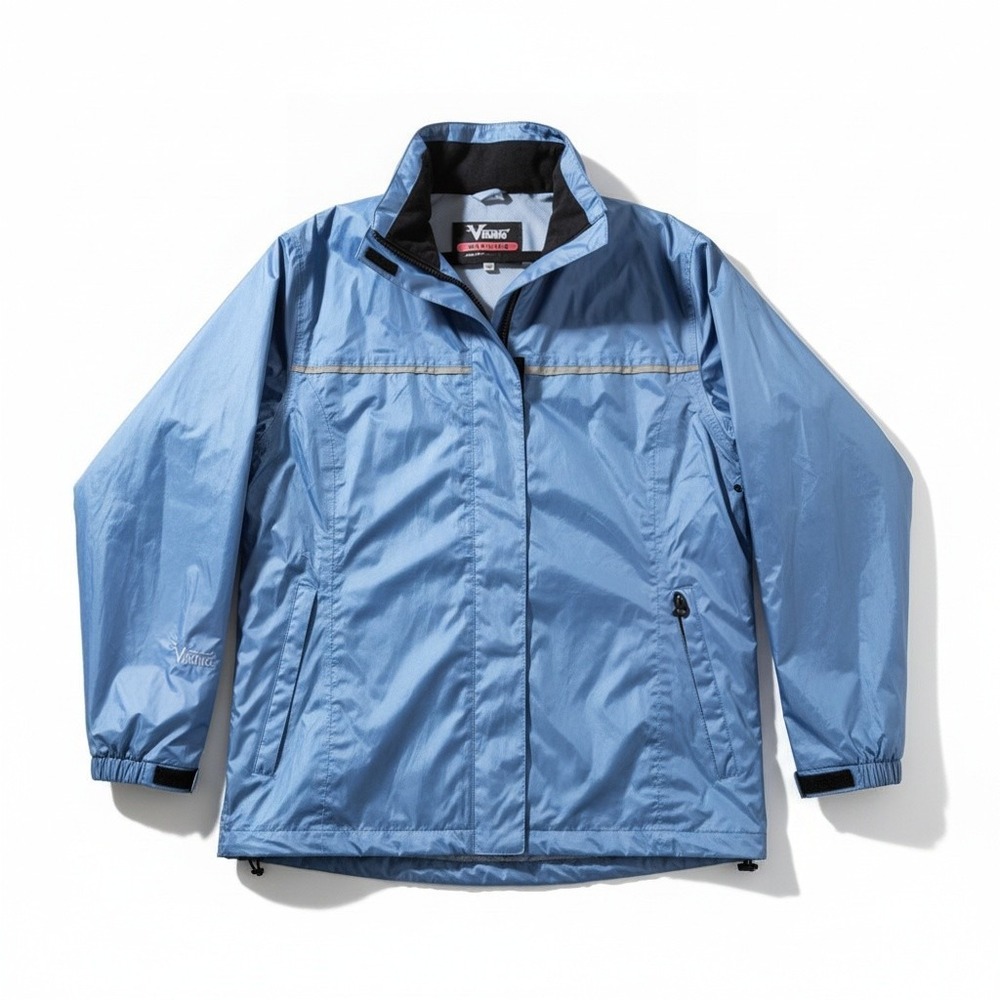 Viking Windigo Rain Jacket 2XL Blue Reflective Mesh Lined Gorpcore